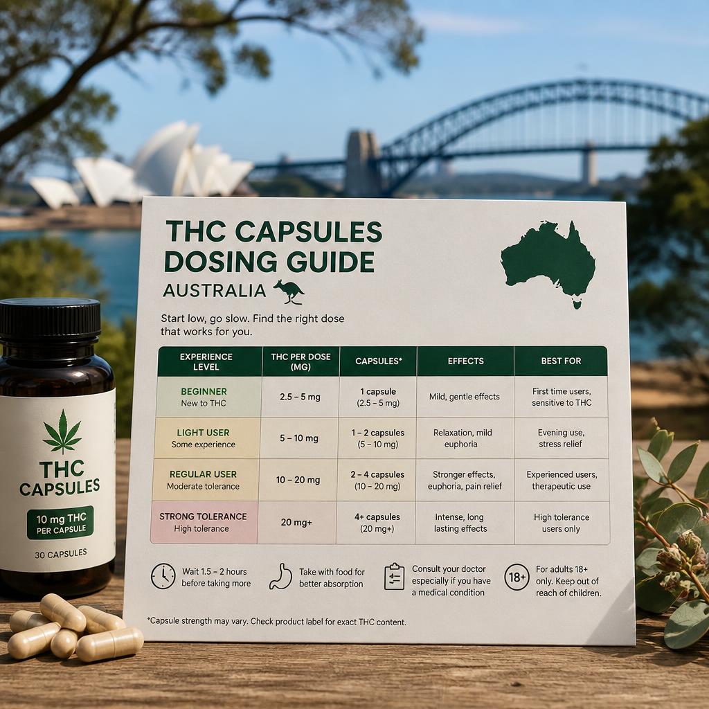 THC capsules dosing