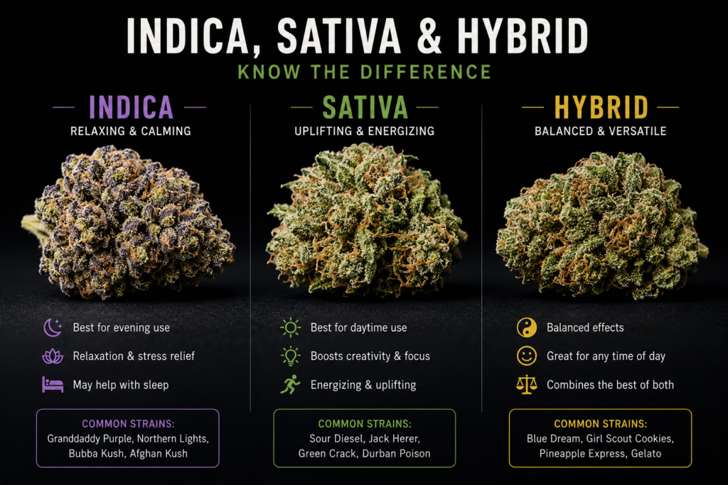 Indica vs Sativa