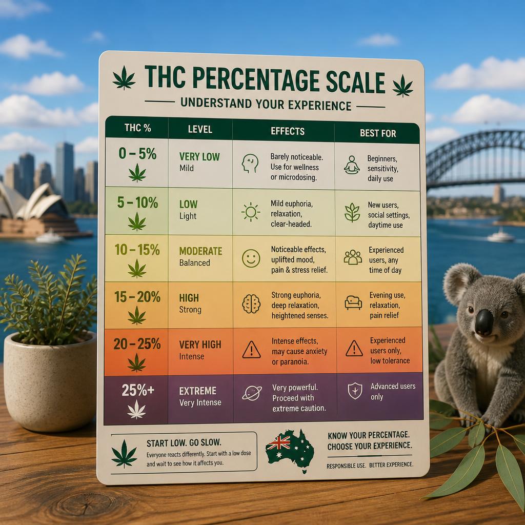 how THC percentage impacts your experience