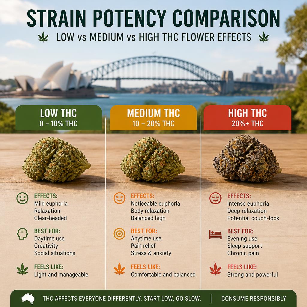how THC percentage impacts your experience
